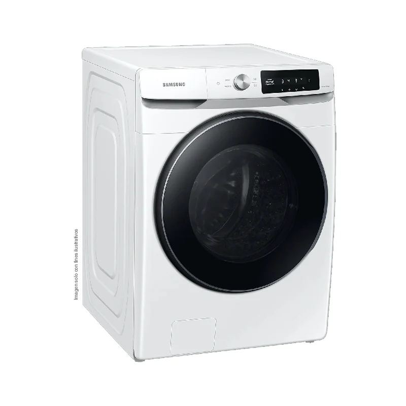 Lavadora Samsung carga frontal 22kg WF22C6400AW/AP color blanco tambor de acero inoxidable pantalla control inteligencia artificial - Image 2