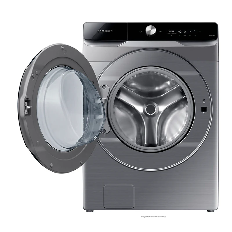 Lavadora y secadora carga frontal eléctrica WD20T6300GP/AX Samsung 20 KG de lavadora 12Kg Secado de secado en acabado color gris - Image 3