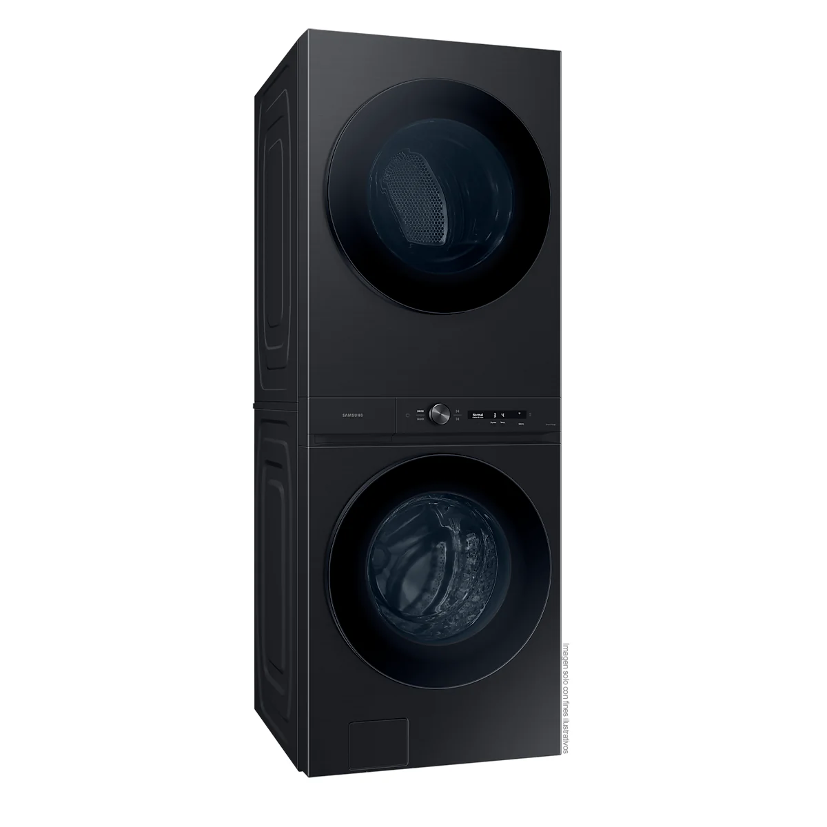 Centro de lavandería y diseño BESPOKE carga frontal 22Kg a Gas WH22DBH570PVAP tecnología Smart Samsung color negro cepillado - Image 8