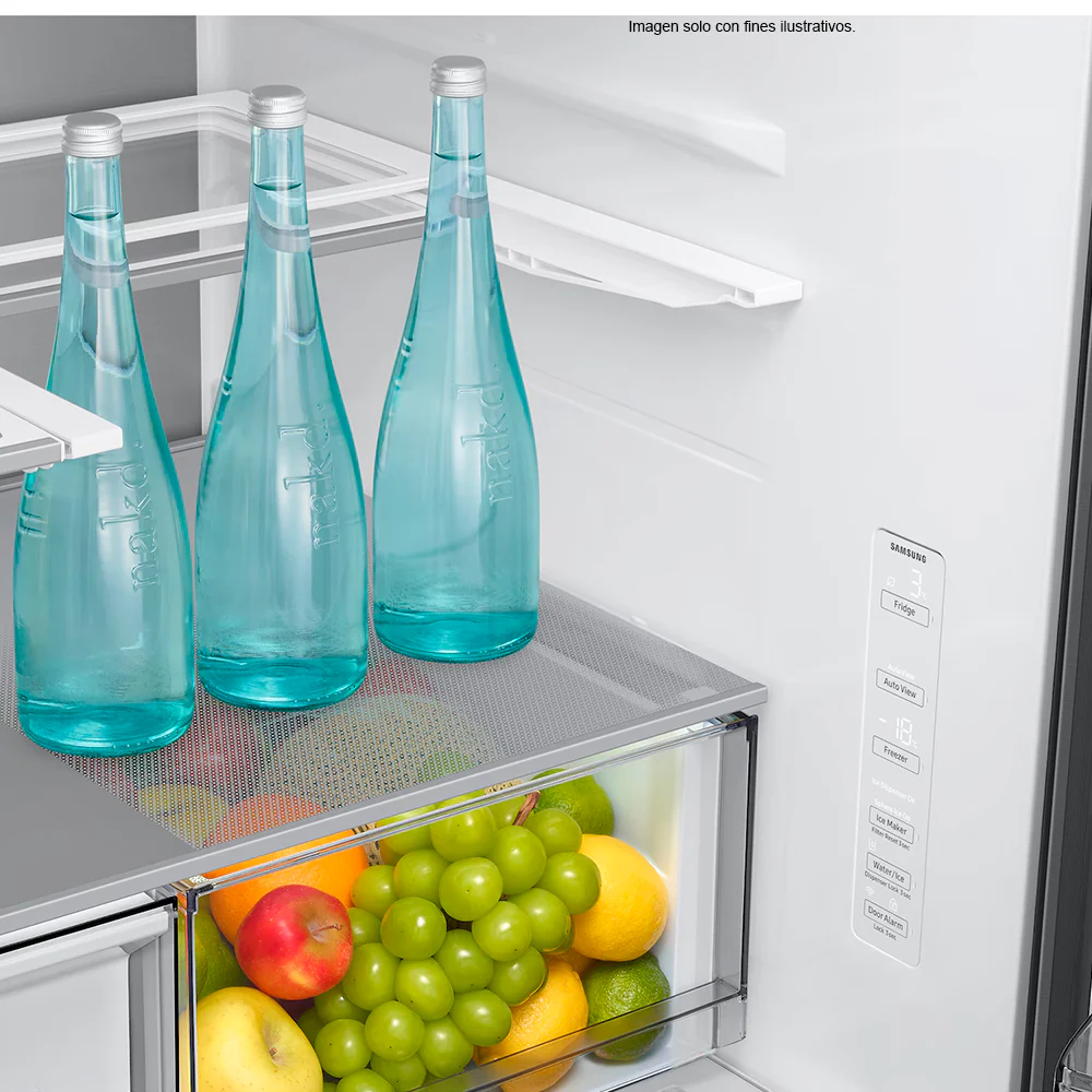 Refrigerador French Door 30 PC RF80H30CETED Samsung Auto-View FDR, Zero Clearance (4mm), Curved, Crushed (Fridge) + Whisky Balls (Freezer) - Image 8