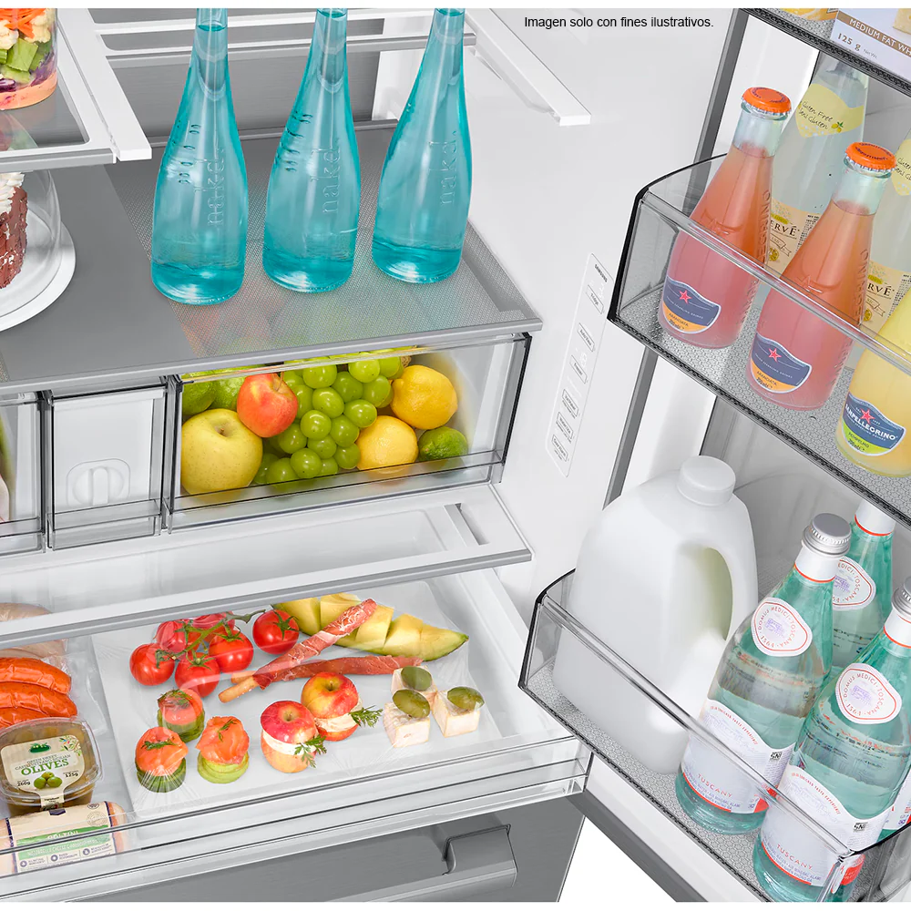 Refrigerador French Door 30 PC RF80H30CETED Samsung Auto-View FDR, Zero Clearance (4mm), Curved, Crushed (Fridge) + Whisky Balls (Freezer) - Image 9