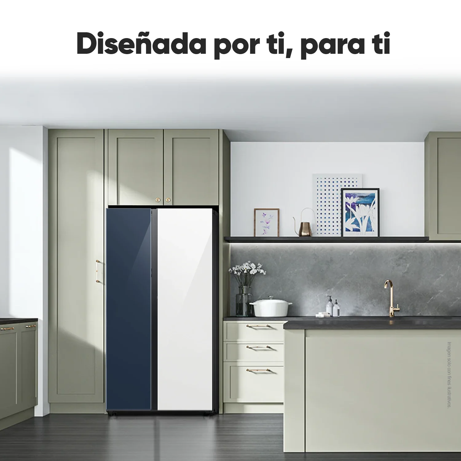 Refrigeradora 28pc Side by Side Bespoke RS28CB760A7NAP Samsung - Image 5