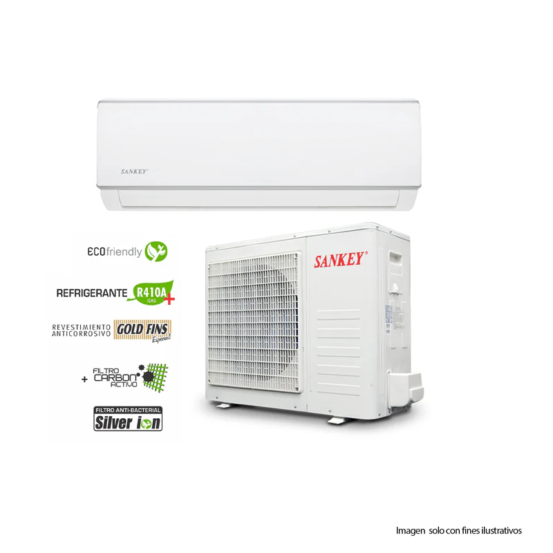 Aire acondicionado split básico 18,000 Btu Sankey ES18R410A3 - Image 2