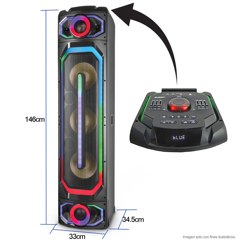 Bocina PA10DCM313 Sankey potencia de 100W RMS. - Image 2