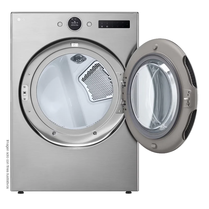 Secadora a gas 22kg DF74VFXS6B LG, carga frontal color plateado, TurboSteam, AI sensor Dry, ThinQ. - Image 3