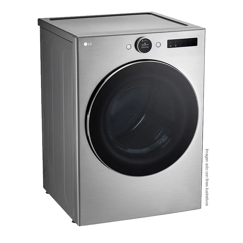 Secadora a gas 22kg DF74VFXS6B LG, carga frontal color plateado, TurboSteam, AI sensor Dry, ThinQ. - Image 4