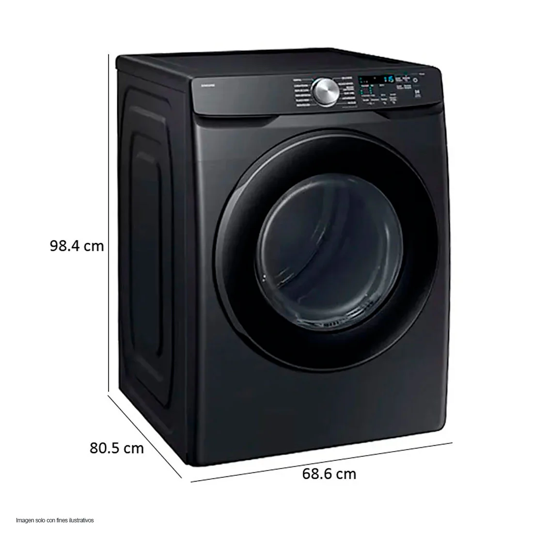 Secadora a gas 24kg DV24DG8000PVAP Samsung Smart check color gris oscuro - Image 3