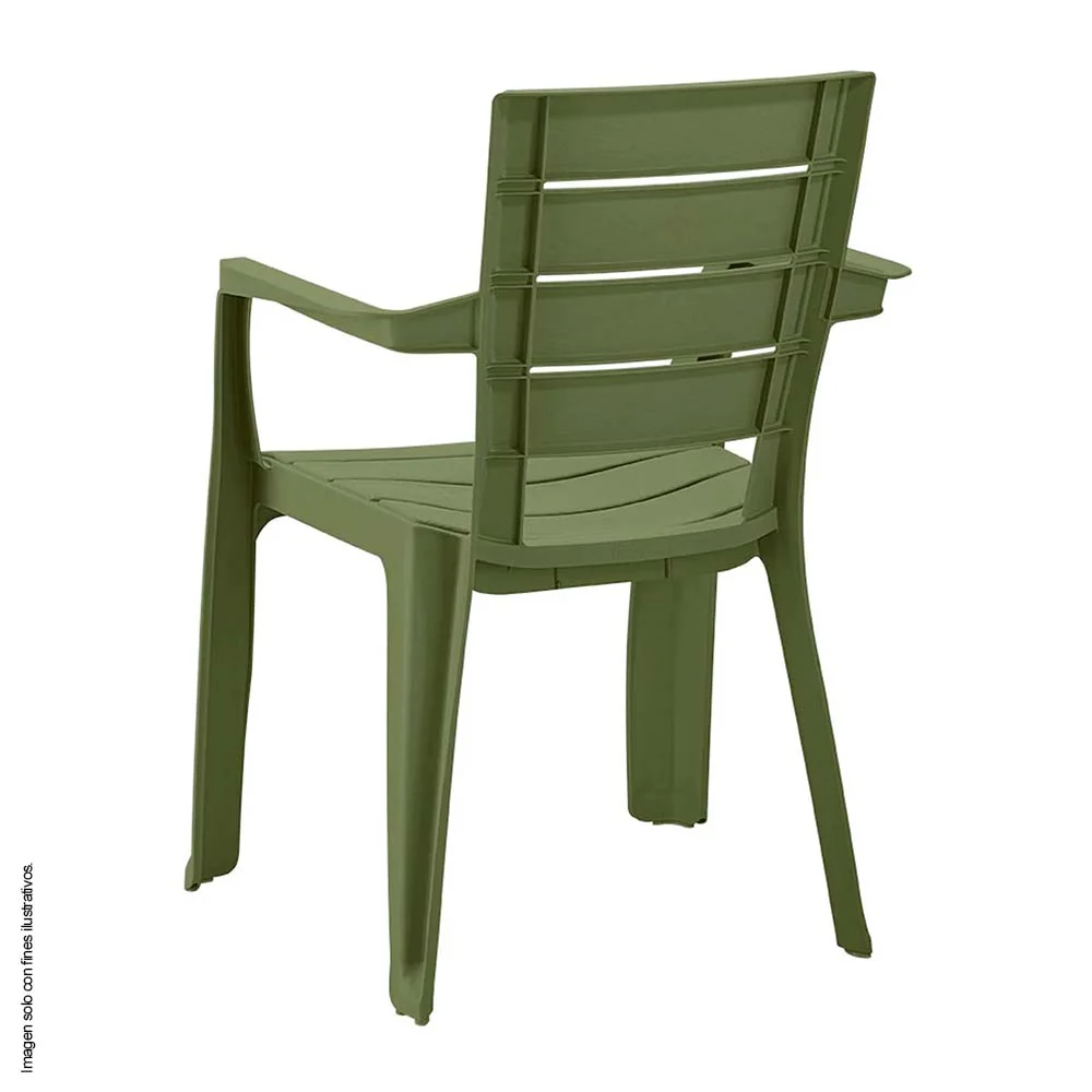 Silla Barú con brazos 13226-XP color verde selva - Image 2