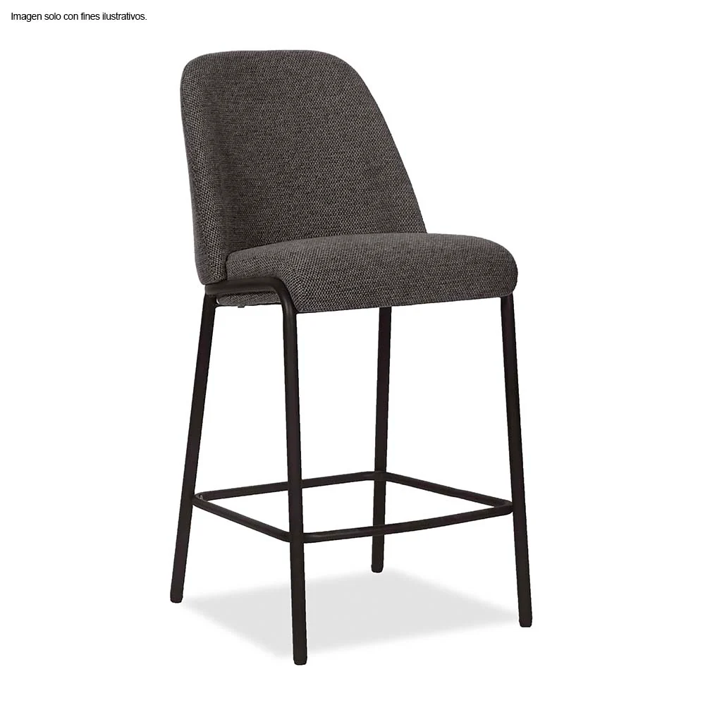 Silla de bar Serena CB-006 color tela gris oscuro