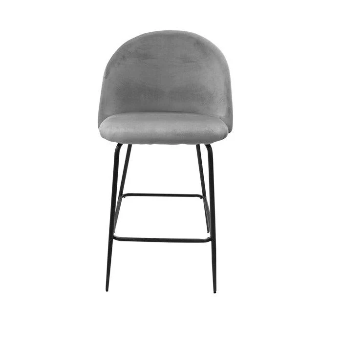 Silla de bar gris P2077-0028 - Image 3