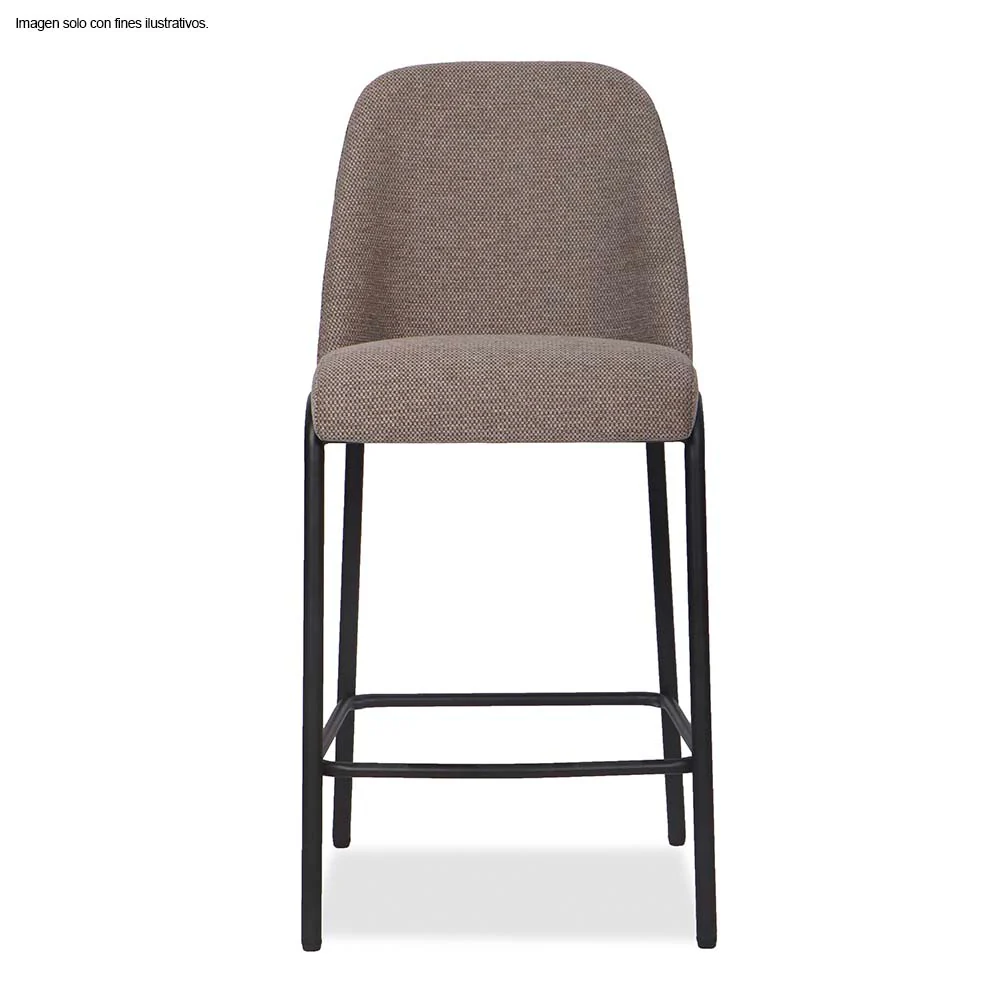 Silla de bar Serena CB-006 color tela chocolate - Image 2