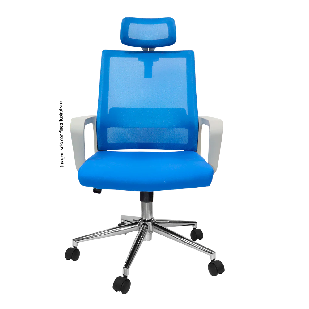 Silla de oficina 853-6552HA color tela azul - Image 2