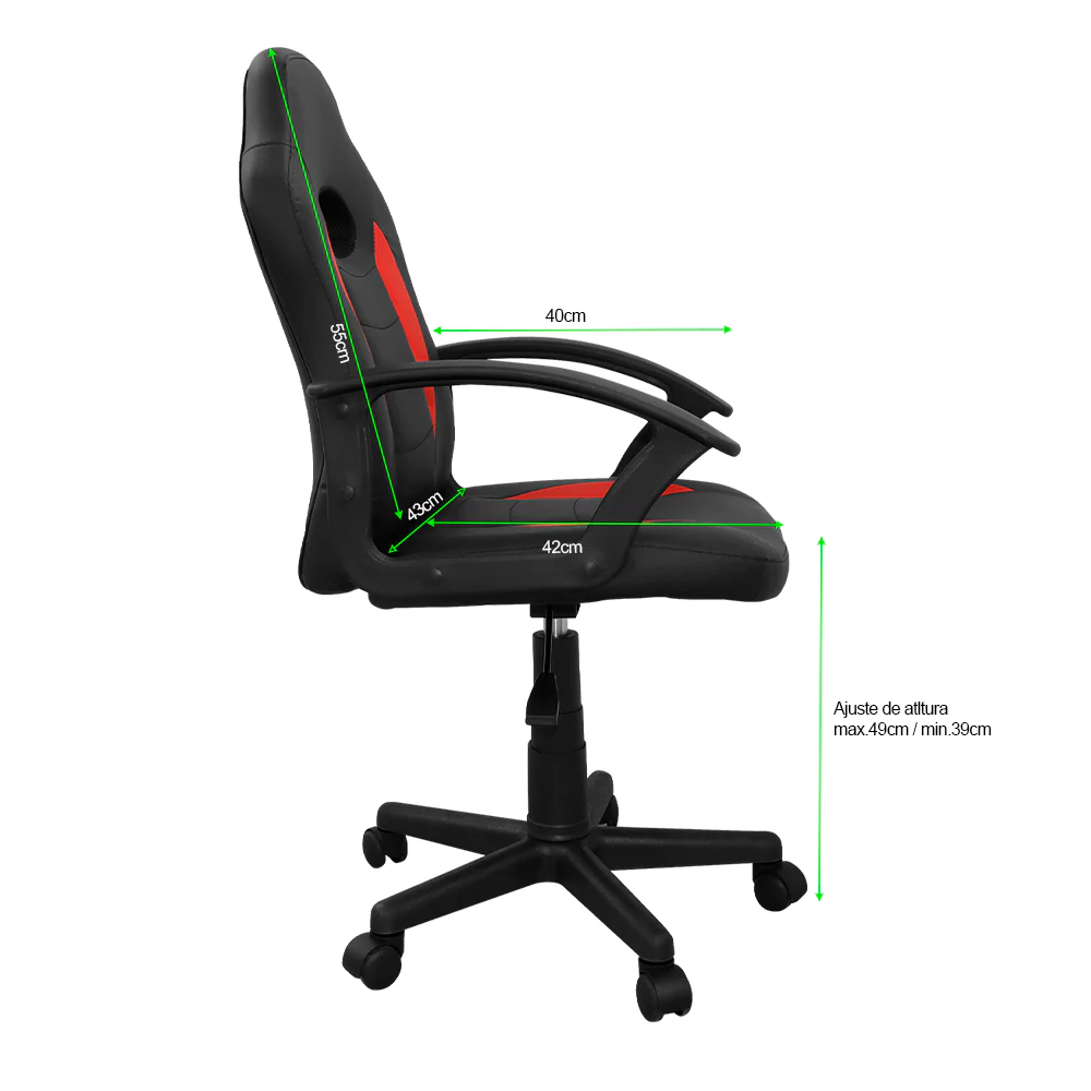 SILLA GAMING, 80 kg,  Idea Home, H101008B, - Image 3