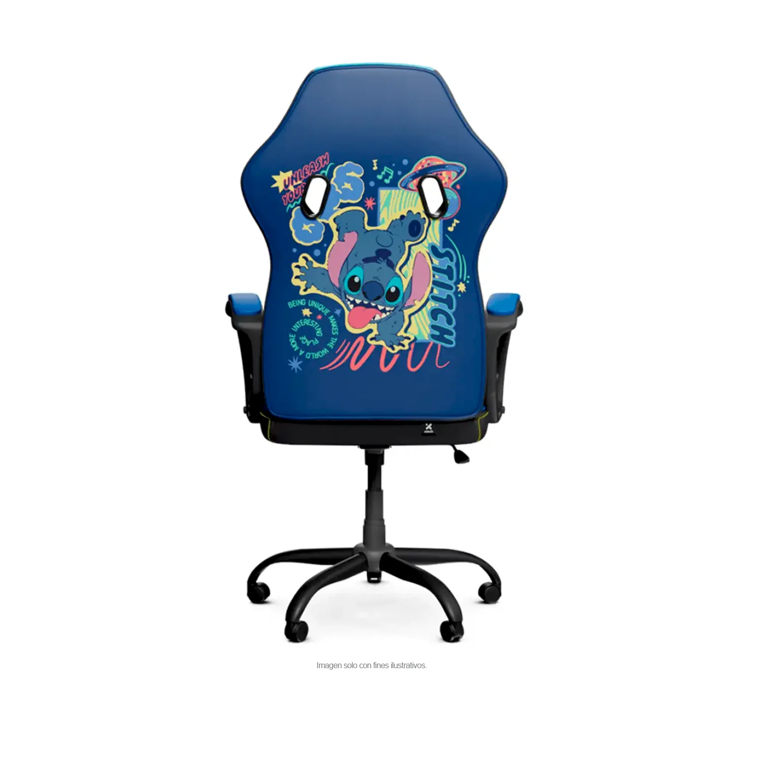 Silla Gaming  XTF-DC100ST Edición Stich, respaldo alto, reposabrazos acolchados . - Image 4