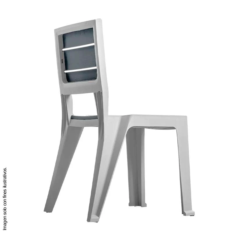 Silla Madeira 582-SIL sin brazos color silver - Image 3