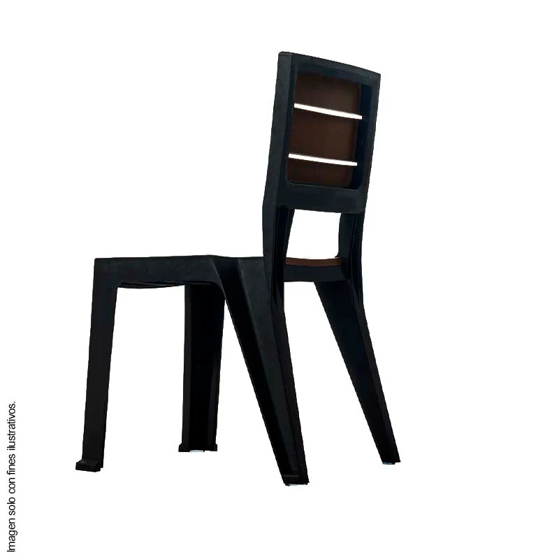 Silla Madeira 582-WEN sin brazos color wengue - Image 3