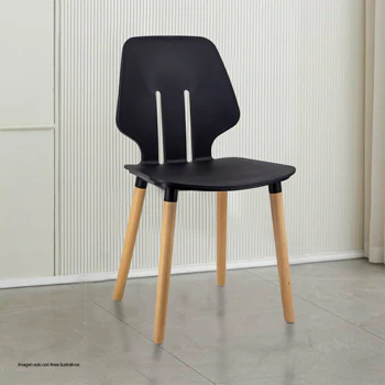 Silla Polipropileno SL-7042A3BK color negro - Image 4