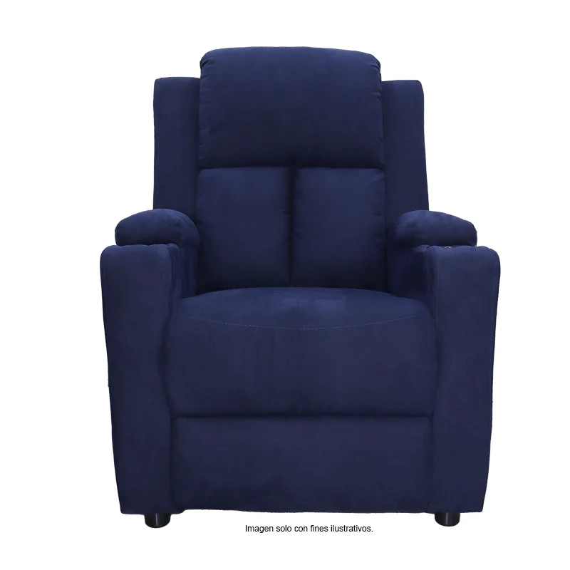 Sillón reclinable 857-1423352, color tono azul - Image 3