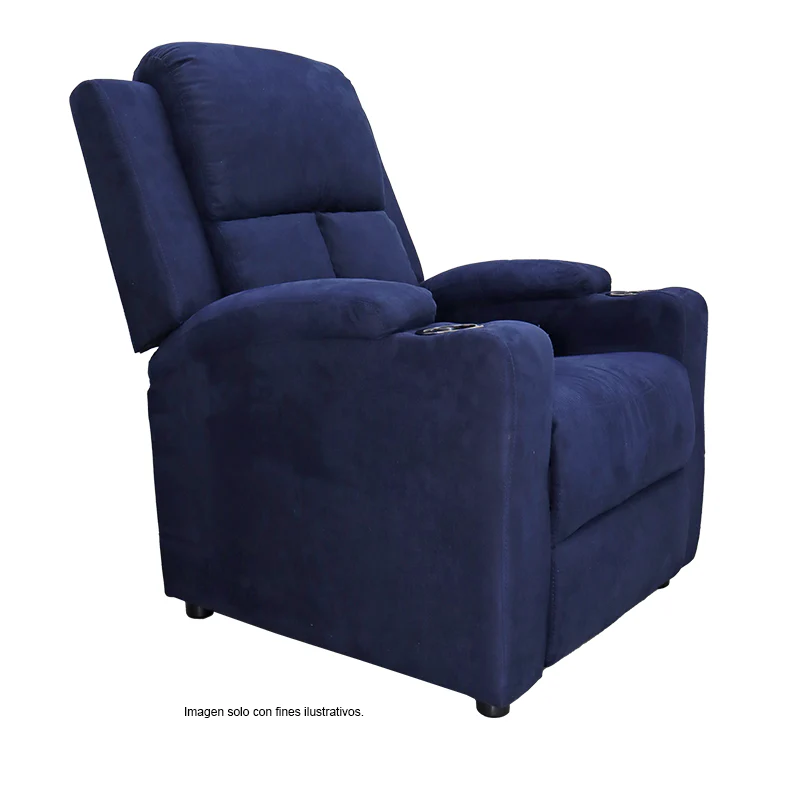 Sillón reclinable 857-1423352, color tono azul - Image 4