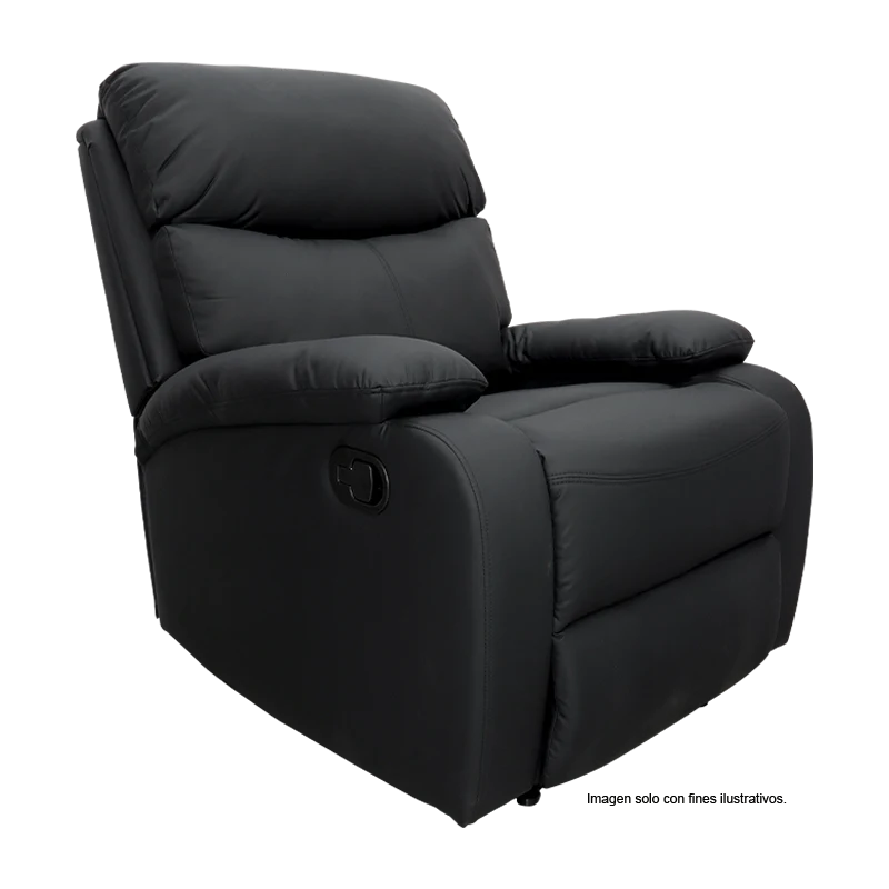 Sillón reclinable 857-GISELLEN, color tono negro