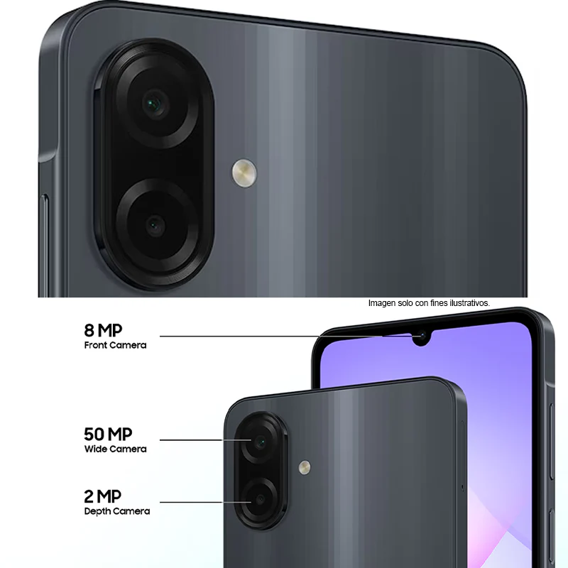 Smartphone Galaxy A07, color negro, 4GB + 128GB SM-A075MZKGGTO Samsung - Image 4