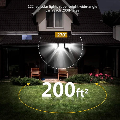 Solar tipo pared flood light 3 modulos con sensor de movimiento - Image 3