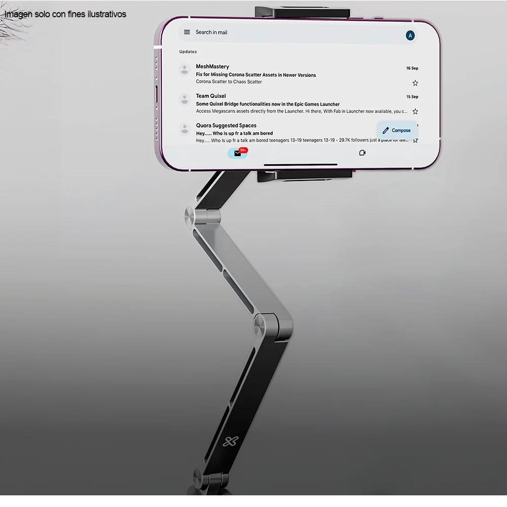 Soporte plegable KMM-100 Klip, para smartphone, tablet y monitor portátil - Image 3