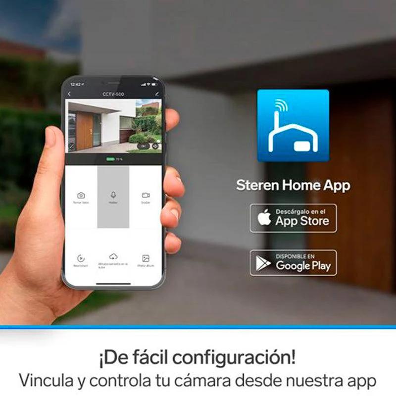 STEREN CAMARA SMART DE SEGURIDAD WI-FI FULL HD CON REFLECTOR LED - Image 4