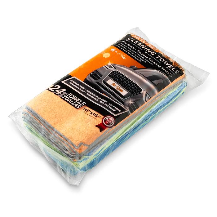 SWISS DRIVE PAQUETES DE TOALLAS DE MICROFIBRA MR. KLIN  (16" X 16") (24 PZAS) (10 SETS) KLIN624 - Image 2