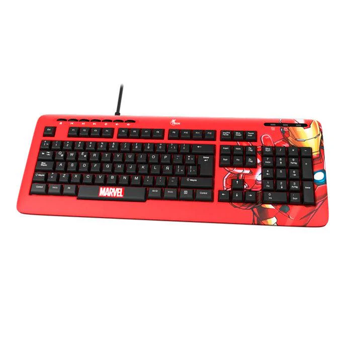 XTECH MARVEL IRON MAN TECLADO ALAMBRICO XTK-M401IM ROJO