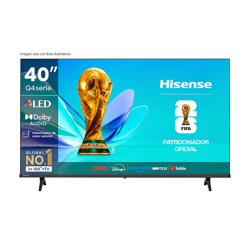 Televisor 40" QLED Smart | serie Q4 modelo 40Q4SV | Hisense