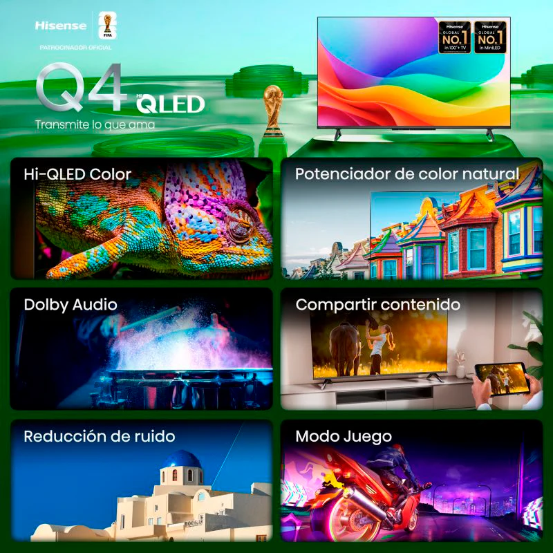 Televisor 40" QLED Smart | serie Q4 modelo 40Q4SV | Hisense - Image 4