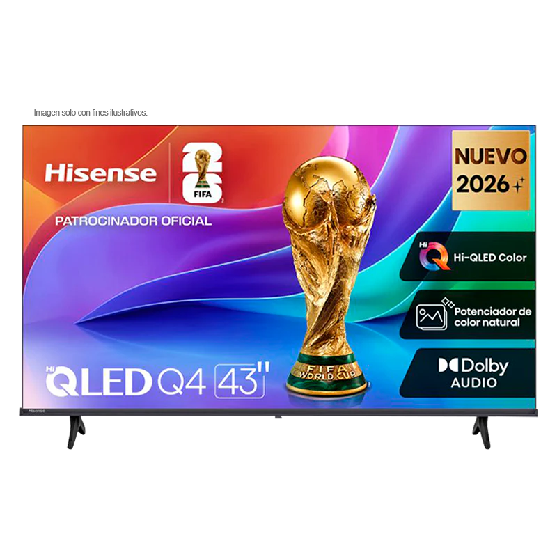Televisor 43" QLED Smart | serie Q4 FHD, modelo 43Q4SV | Hisense