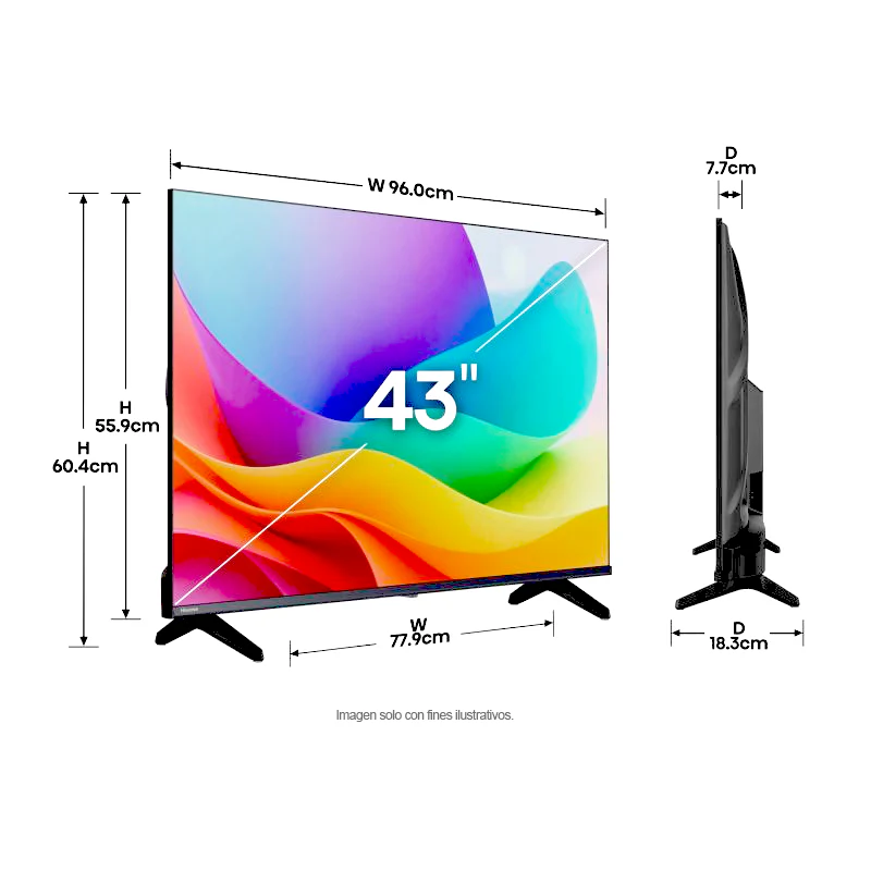 Televisor 43" QLED Smart | serie Q4 FHD, modelo 43Q4SV | Hisense - Image 4