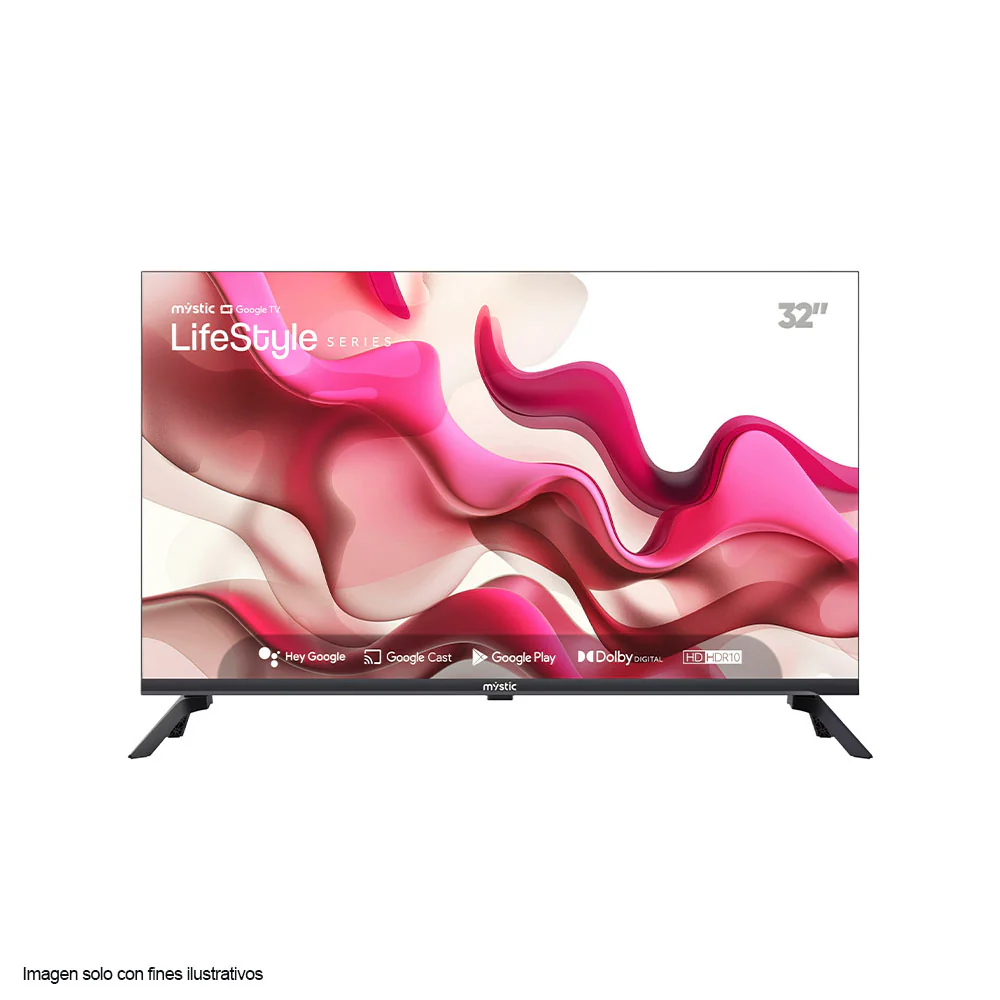 Televisor LED 32" MY-SG32109T Mystic serie LifeStyle, con asistente de voz Hey Google, HD HDR10, Dolby Digital, Google Play Store y Bluetooth - Image 2
