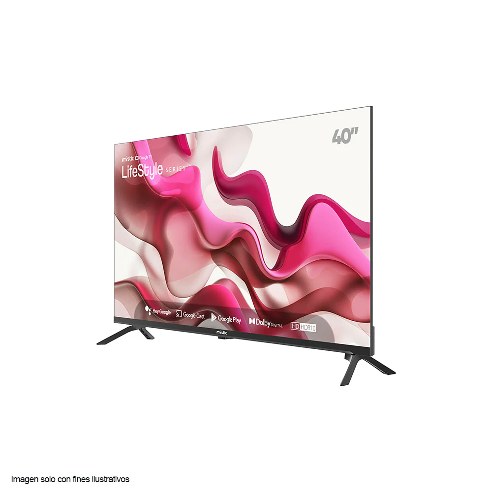 Televisor LED 40" MY-SG40109T Mystic serie LifeStyle, con asistente de voz Hey Google, HD HDR10, Dolby Digital, Google Play Store y Bluetooth - Image 2