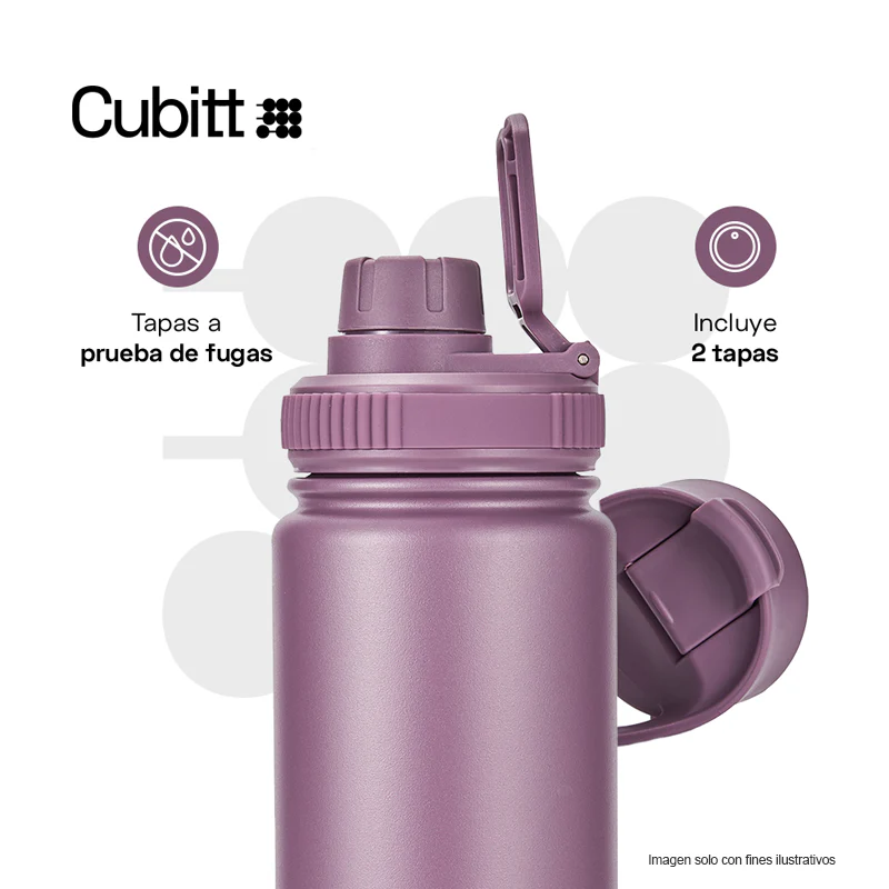 Termo para agua, 24 oz, CTHB24-4O, Cubitt, acero inoxidable, morado - Image 3