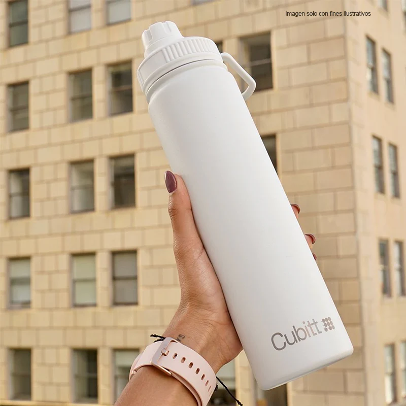 Termo para agua, 24 oz, CTHB24-7, Cubitt, acero inoxidable, blanco - Image 5