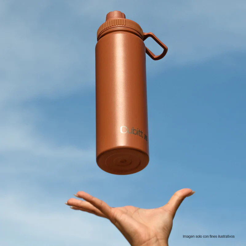 Termo para agua, 24 oz, CTHB24-9O, Cubitt, acero inoxidable, Terracota - Image 4