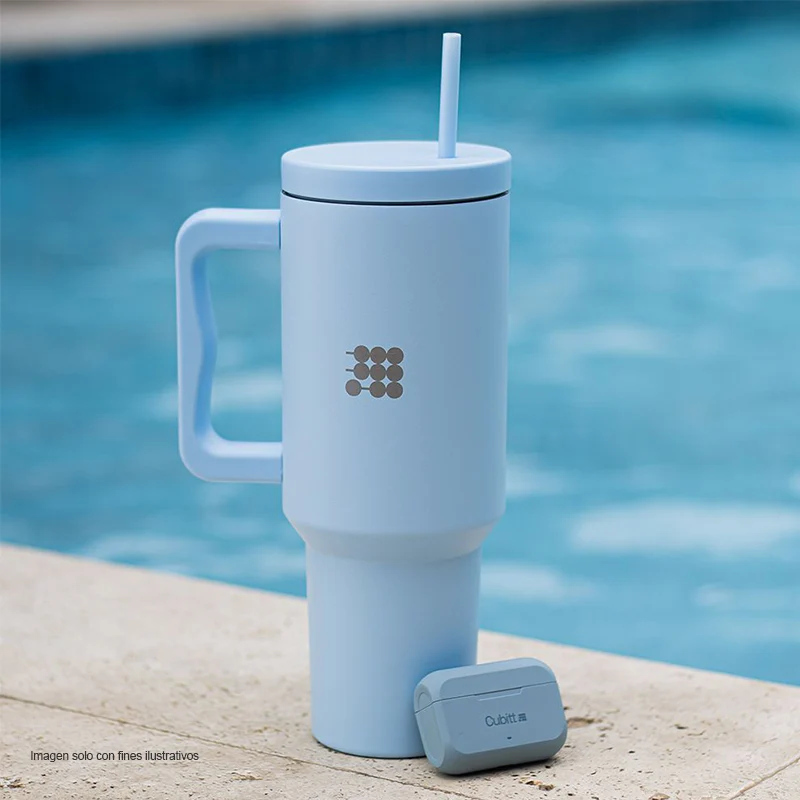 Termo para agua, 40 oz, CT-TUMB2, Cubitt, acero inoxidable, Azul claro - Image 5