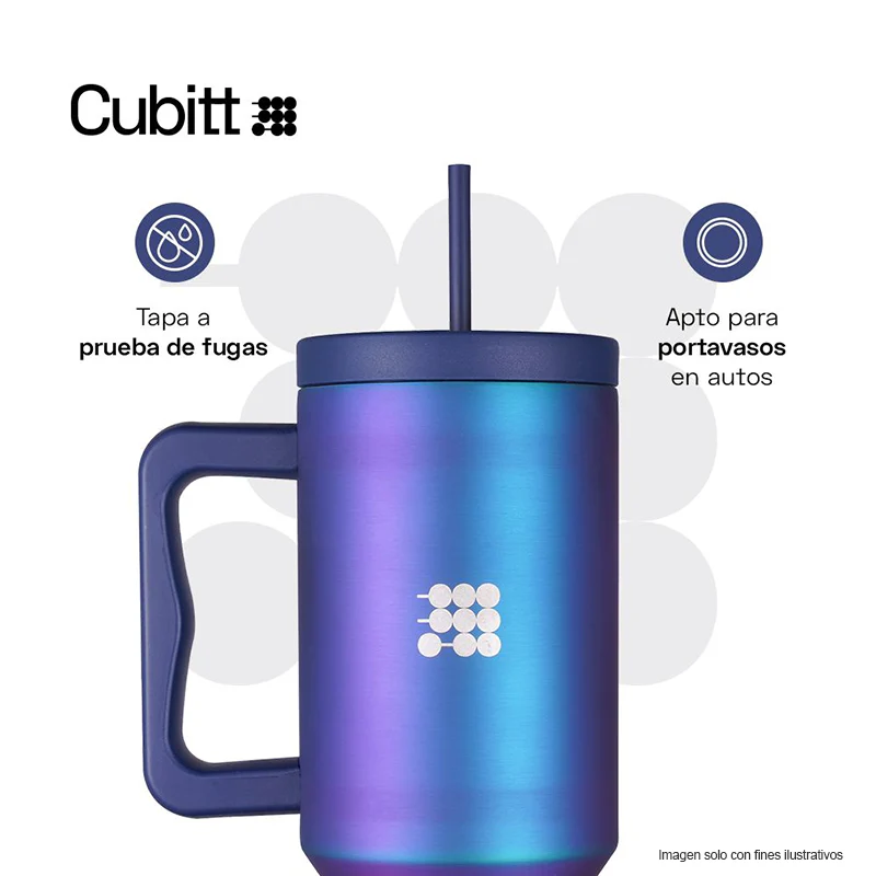 Termo para agua, 40 oz, CT-TUMB6, Cubitt, acero inoxidable, Cósmico - Image 3