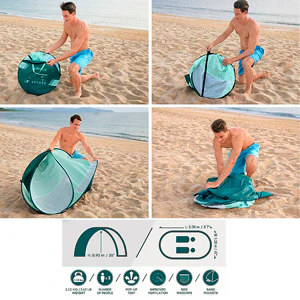 Tienda para playa 68107 bestway  tamaño 67" X 47" X 35"/2.00M X 1.20M X 90CM - Image 4