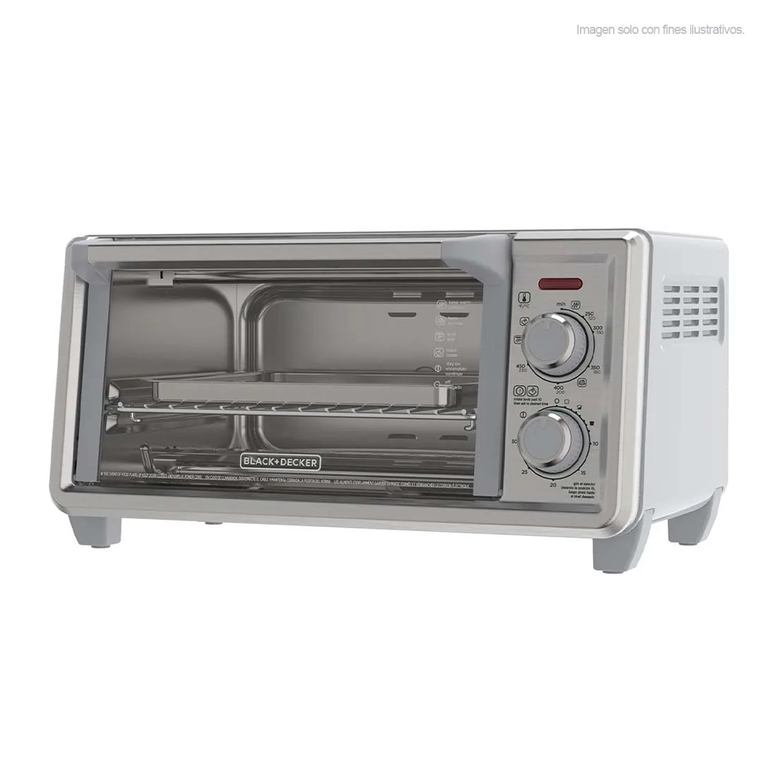Tostahornos TO4120-1SDLA Black & Decker, convención natural hasta 4 rebanadas