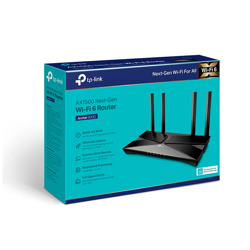 TP-LINK ARCHER AX10 - ROUTER WIFI AX1500, DOBLE BANDA, GIGABIT - Image 4