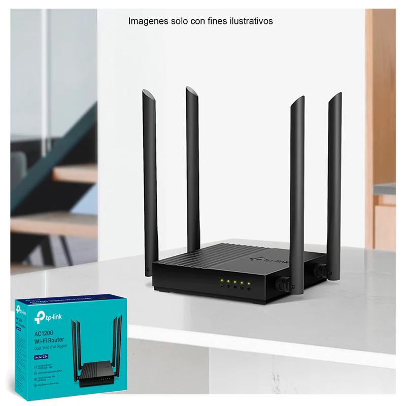 TP-LINK ARCHER C64 - ROUTER WIFI AC1200, DOBLE BANDA, GIGABIT - Image 4