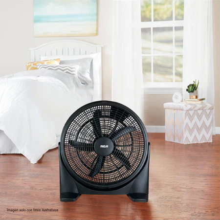 Ventilador de piso de 20" RCFAN50100 RCA 100W 5 aspas color negro - Image 2