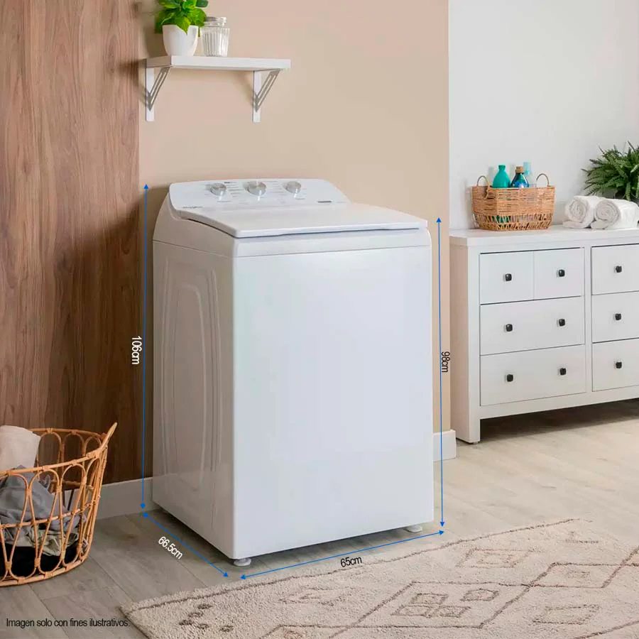 Lavadora 17kg 8MWTW1713MJQ Whirlpool, carga superior tambor acero inoxidable - Image 5